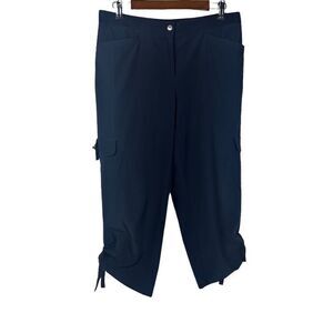 Chico’s Zenergy Cargo Crops Blue size 8
